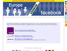 Tablet Screenshot of europe-v-facebook.org